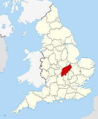 Northamptonshire UK locator map 2010 by Nifanion